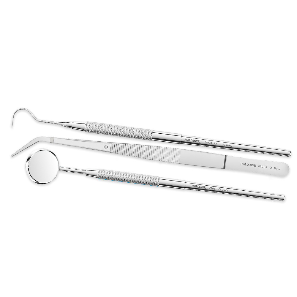 Kit 3 Instruments- miroir - sonde - précelle